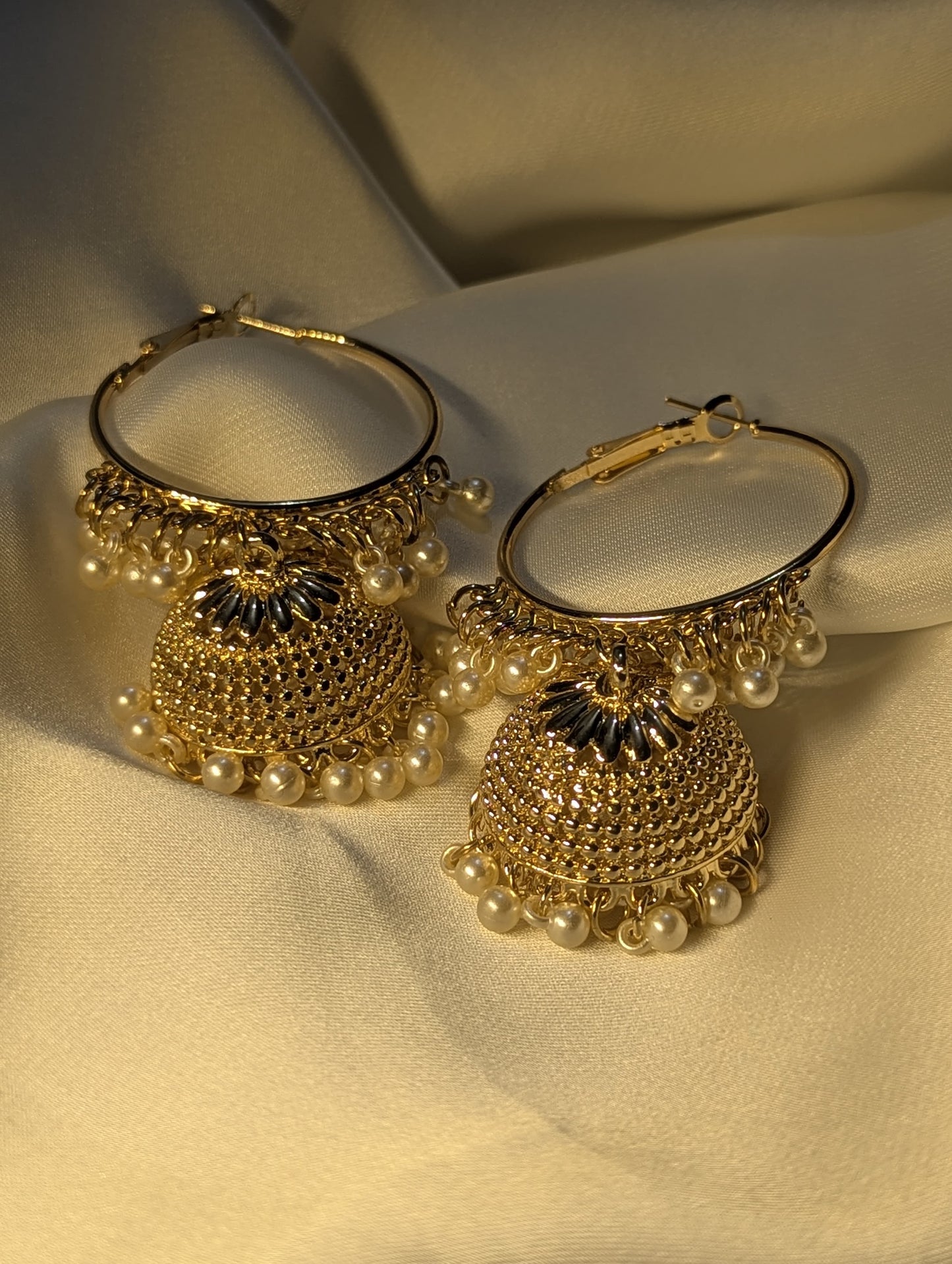 Golden Hoop Jhumkas