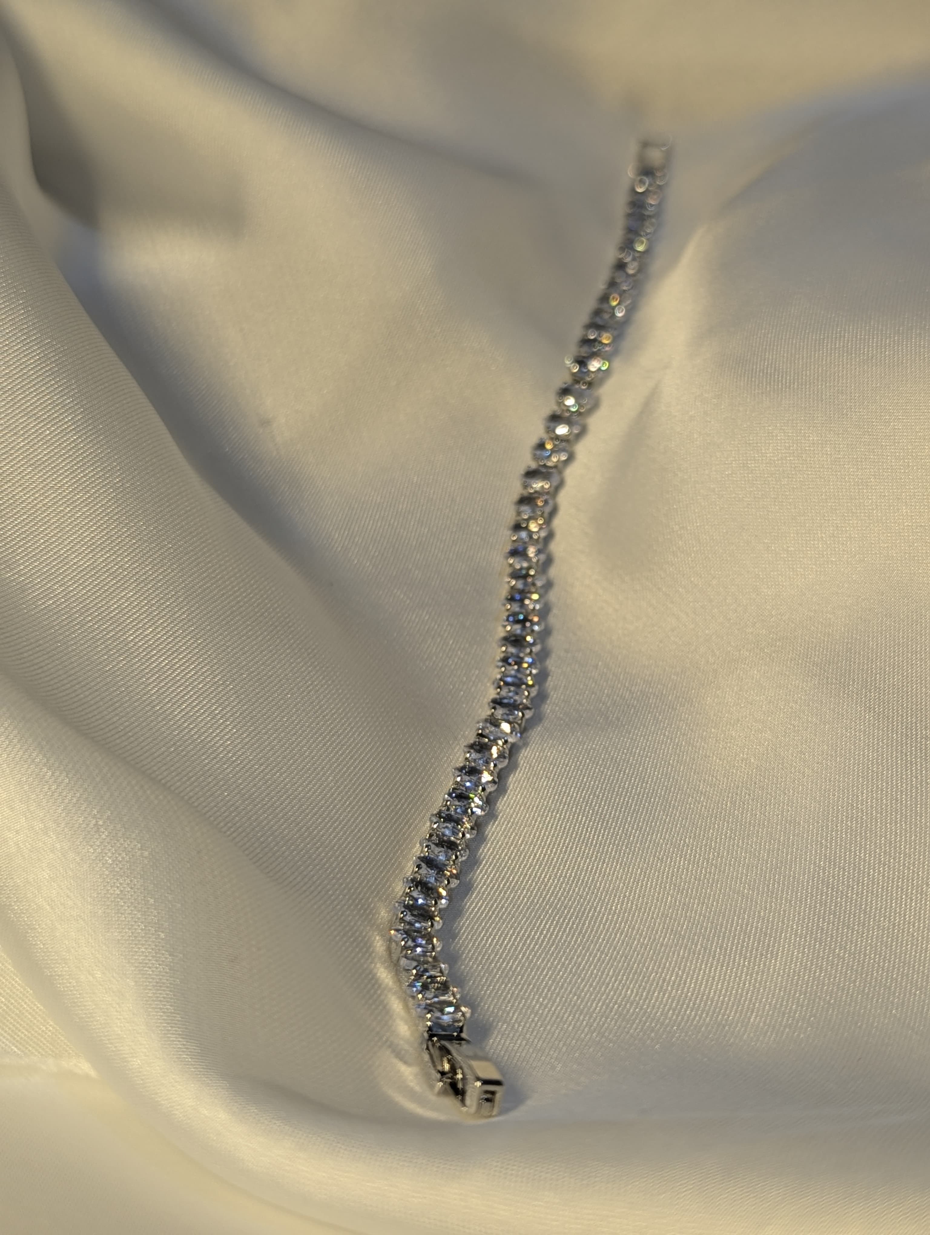 Silver Zircon Bracelet