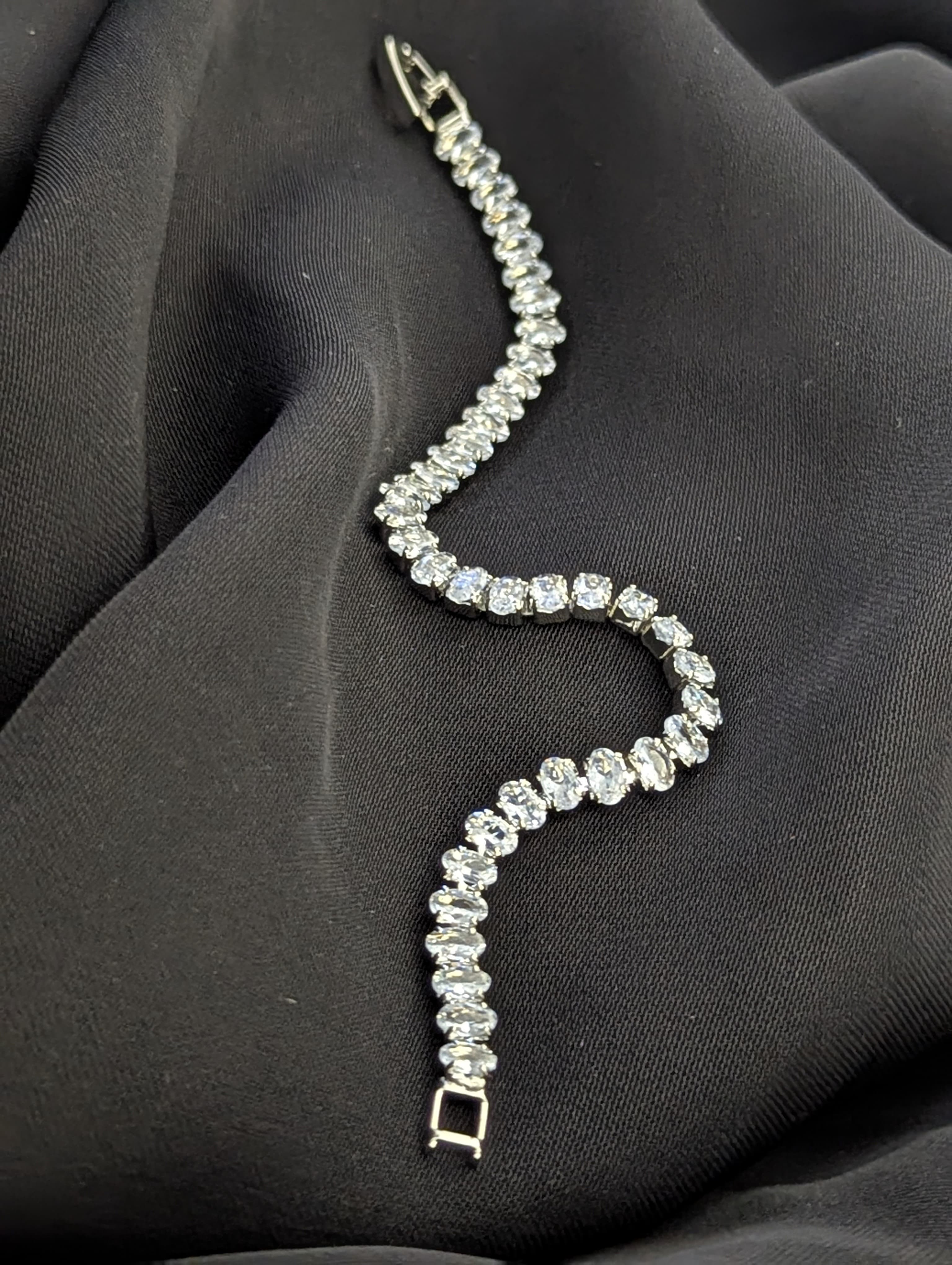 Silver Zircon Bracelet