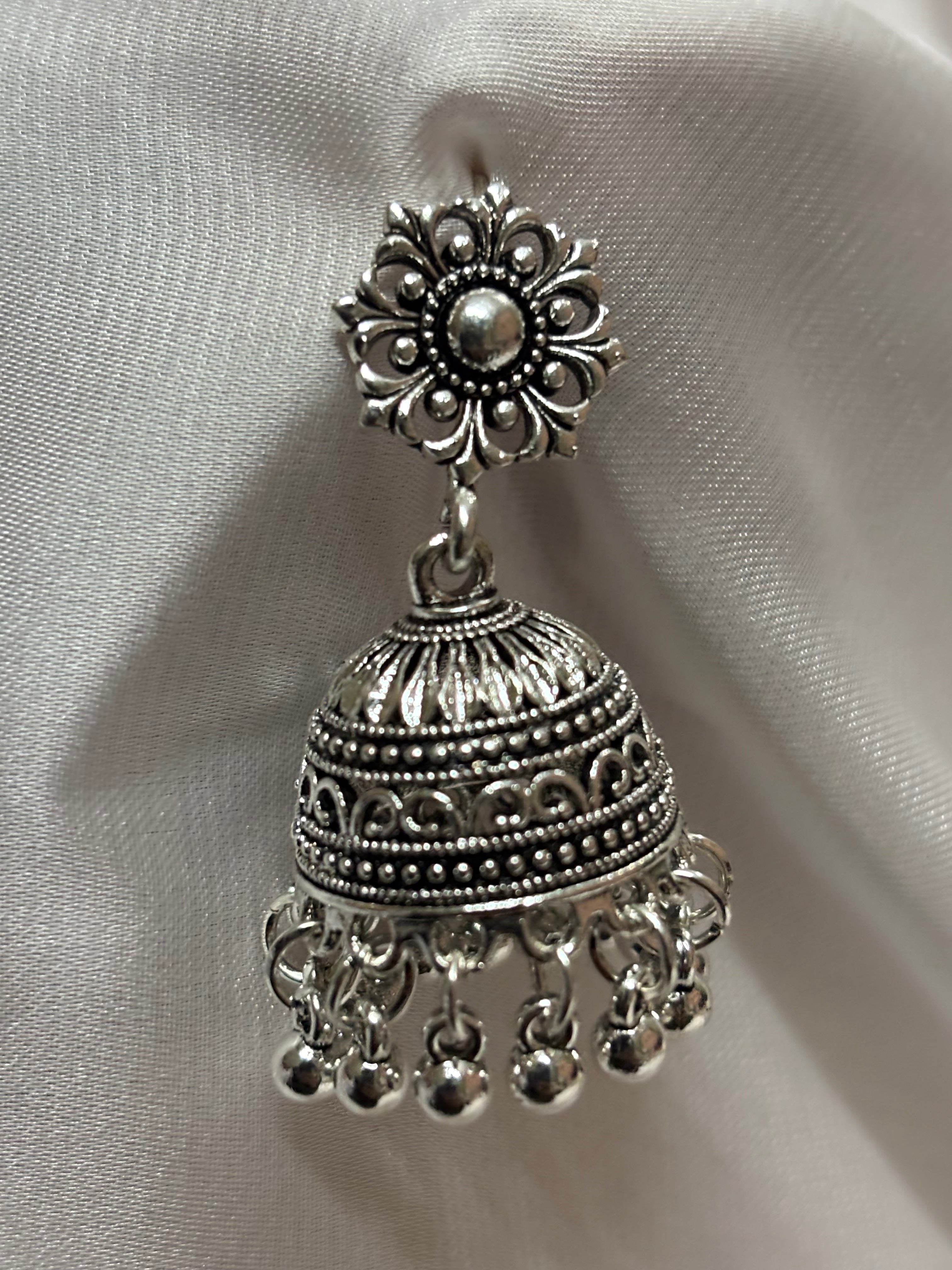 Oxidized Tribal Coin Jewelry Set