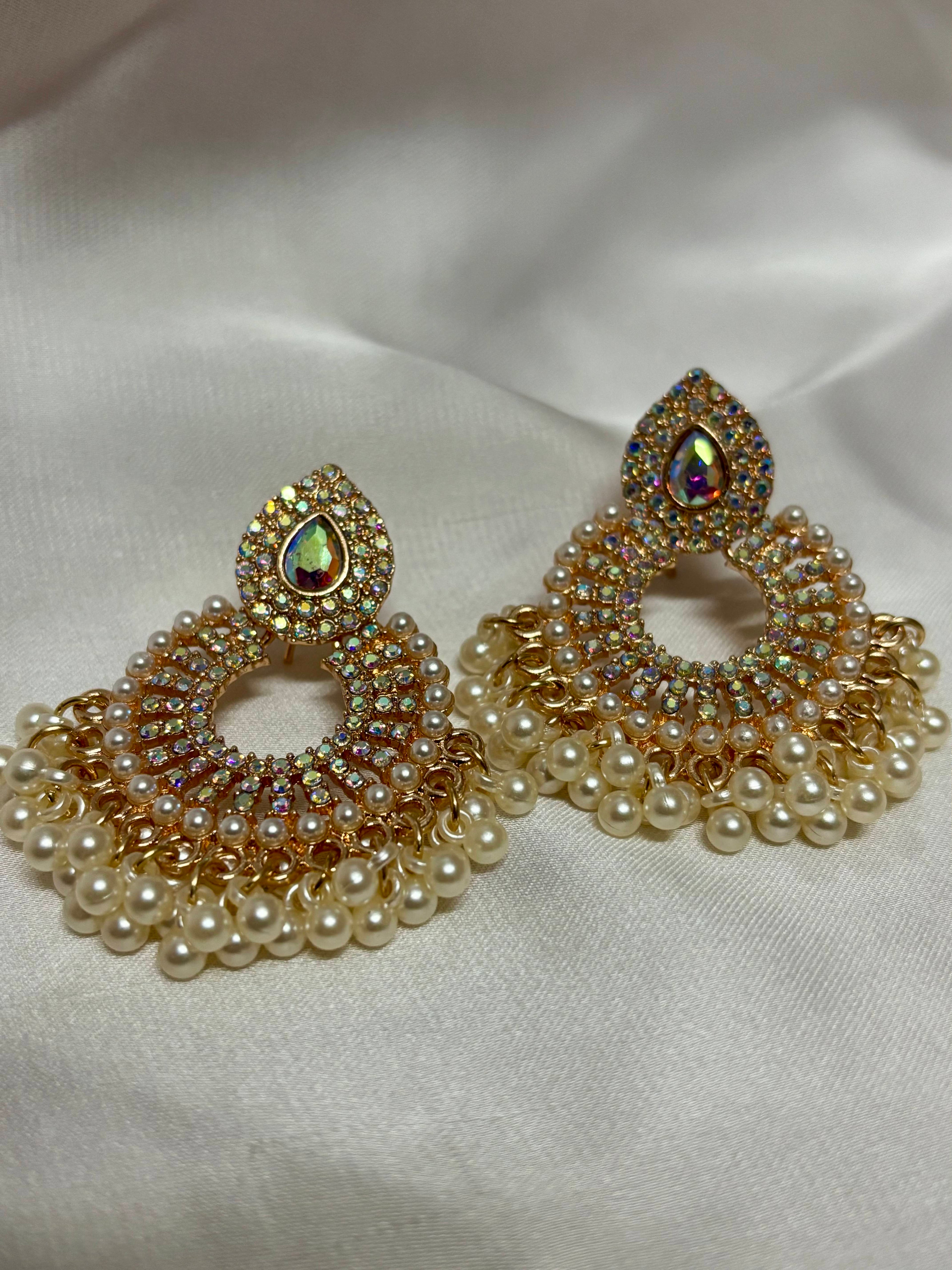 Multi-Glow Golden Chandbali