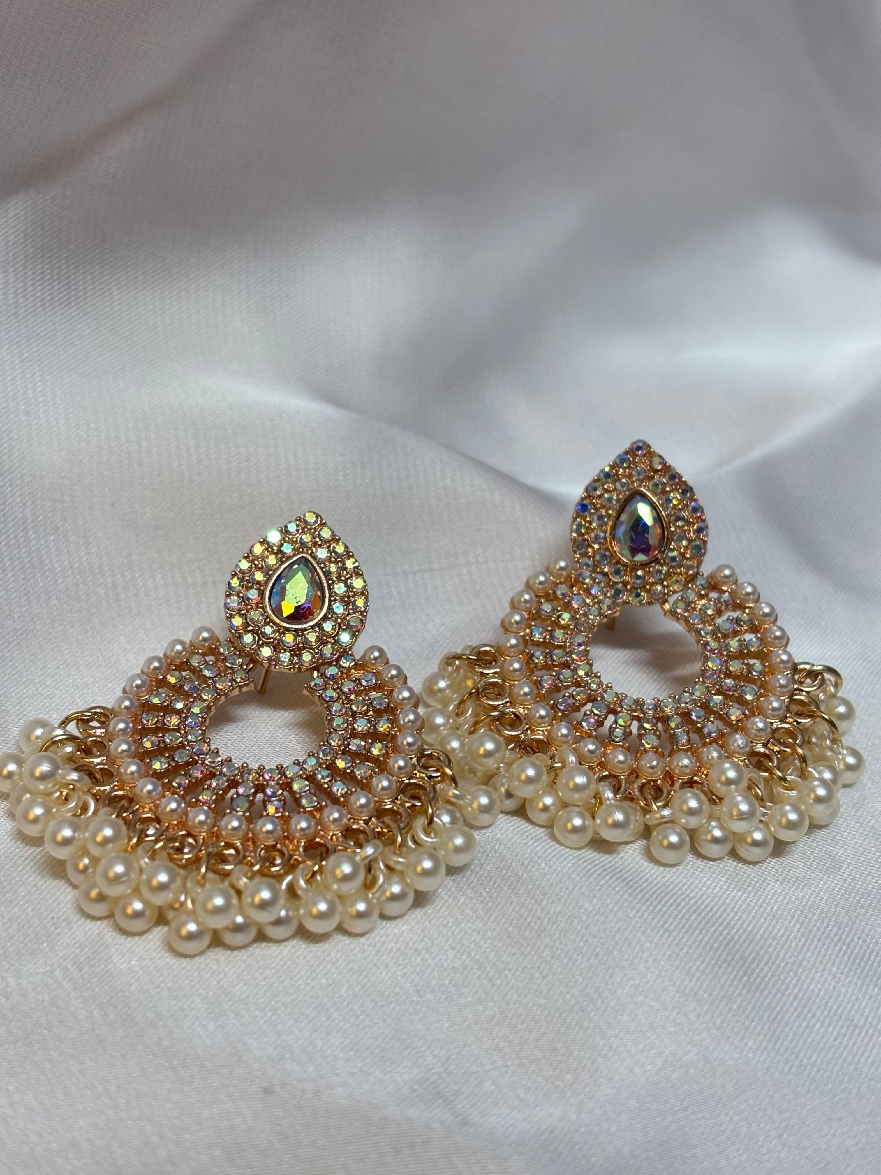 Multi-Glow Golden Chandbali