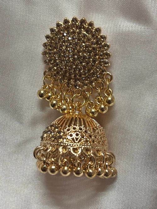 Antique Golden Sunburst Jhumka